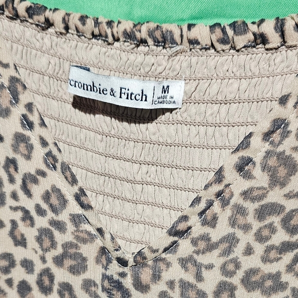 Abercrombie & Fitch Animal Print Long Sleeve Dress - Picture 2 of 3